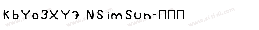KbYo3XY7 NSimSun字体转换